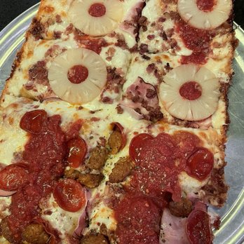 Via 313 - Large half and half Carnivore and Hawaiian - Pizza Near Me - San Antonio, Texas Via 313 - Large half and half Carnivore and Hawaiian - Pizza Near Me - San Antonio, Texas