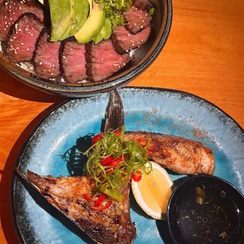 Sama Handroll - Wagyu over white rice with avocado & yellowtail collar - Japanese Near Me - Los Angeles, California Sama Handroll - Wagyu over white rice with avocado & yellowtail collar - Japanese Near Me - Los Angeles, California