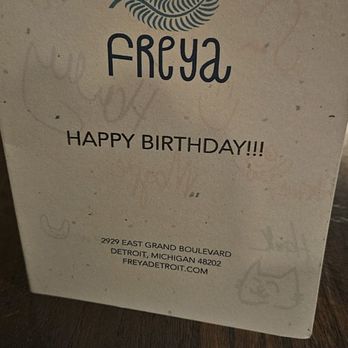 Freya - New American Near Me - Detroit, Michigan