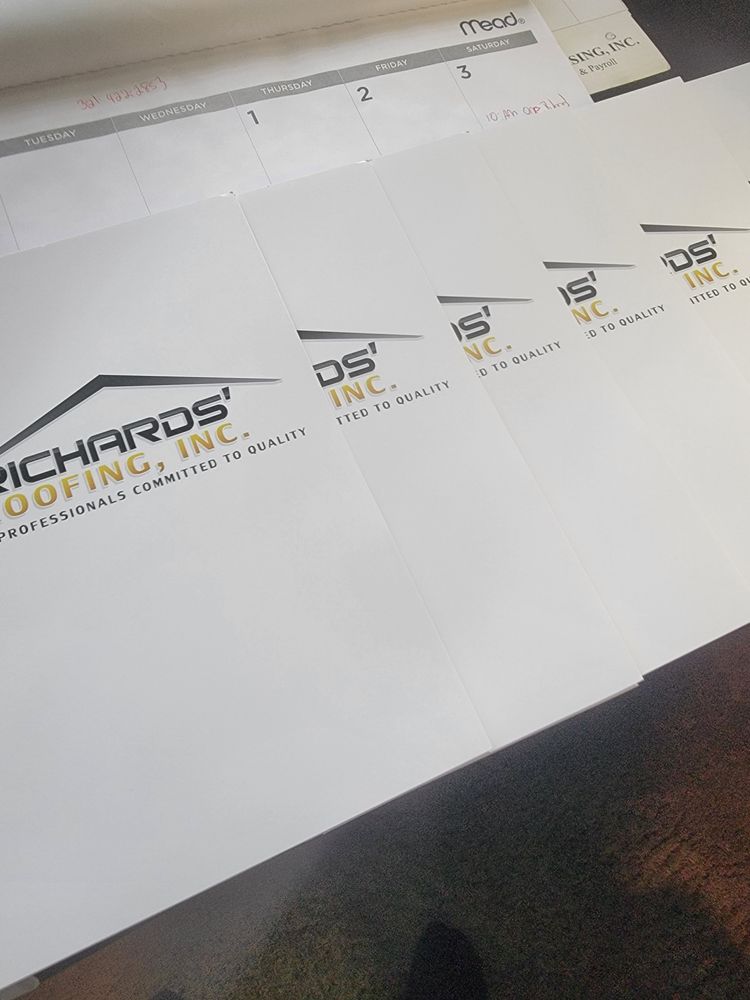 Slide of Richards' Roofing