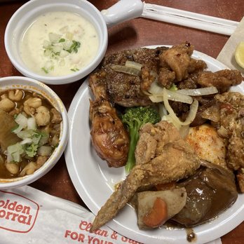 Golden Corral Buffet & Grill - Menudo, clam chowder, chicken, liver - Buffets Near Me - Downey, California