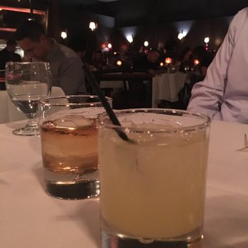 El Gaucho - Husband's Whiskey and My Concoction - Steakhouses Near Me - Seattle, Washington