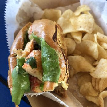What The Fish Rolls - Half lobster roll (sorry got too excited and forgot to take a picture beforehand) - Seafood Near Me - Tavernier, Florida What The Fish Rolls - Half lobster roll (sorry got too excited and forgot to take a picture beforehand) - Seafood Near Me - Tavernier, Florida