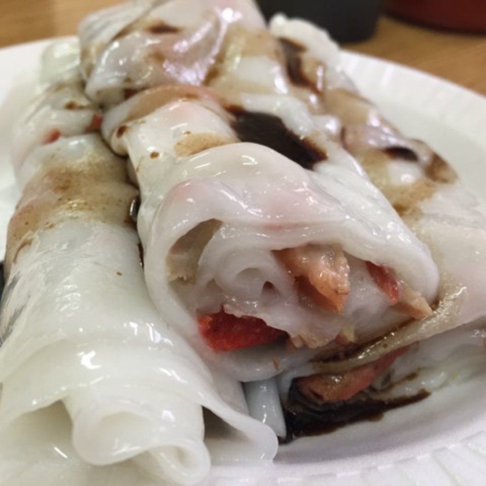 China Boy - BBQ Pork Rice Noodle Crepe, topped with a mildly sweet soy sauce - Asian Fusion Near Me - Washington, DC, District of Columbia China Boy - BBQ Pork Rice Noodle Crepe, topped with a mildly sweet soy sauce - Asian Fusion Near Me - Washington, DC, District of Columbia