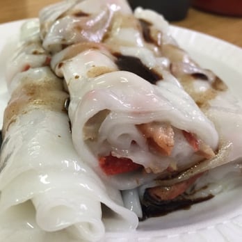 China Boy - BBQ Pork Rice Noodle Crepe, topped with a mildly sweet soy sauce - Asian Fusion Near Me - Washington, DC, District of Columbia