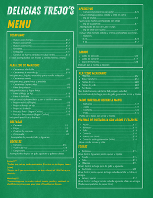 Menu photo 1 Delicias Trejo’s Fort Worth, TX Menu photo 1 Delicias Trejo’s Fort Worth, TX