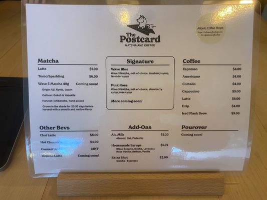 Menu photo 1 Wave 3 Coffee and Chocolate Atlanta, GA