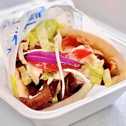 Little Greek Fresh Grill - "Lamb wrap" to go OuiOui.