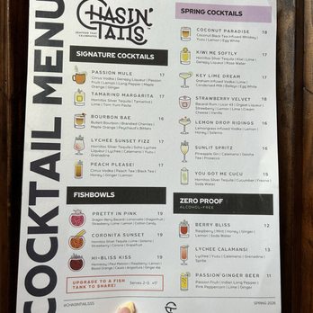 Chasin' Tails: Seafood that Celebrates! - Menu - Cajun/Creole Near Me - Falls Church, Virginia
