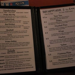 Roma Coliseum - Menu #2. Happy hour options.