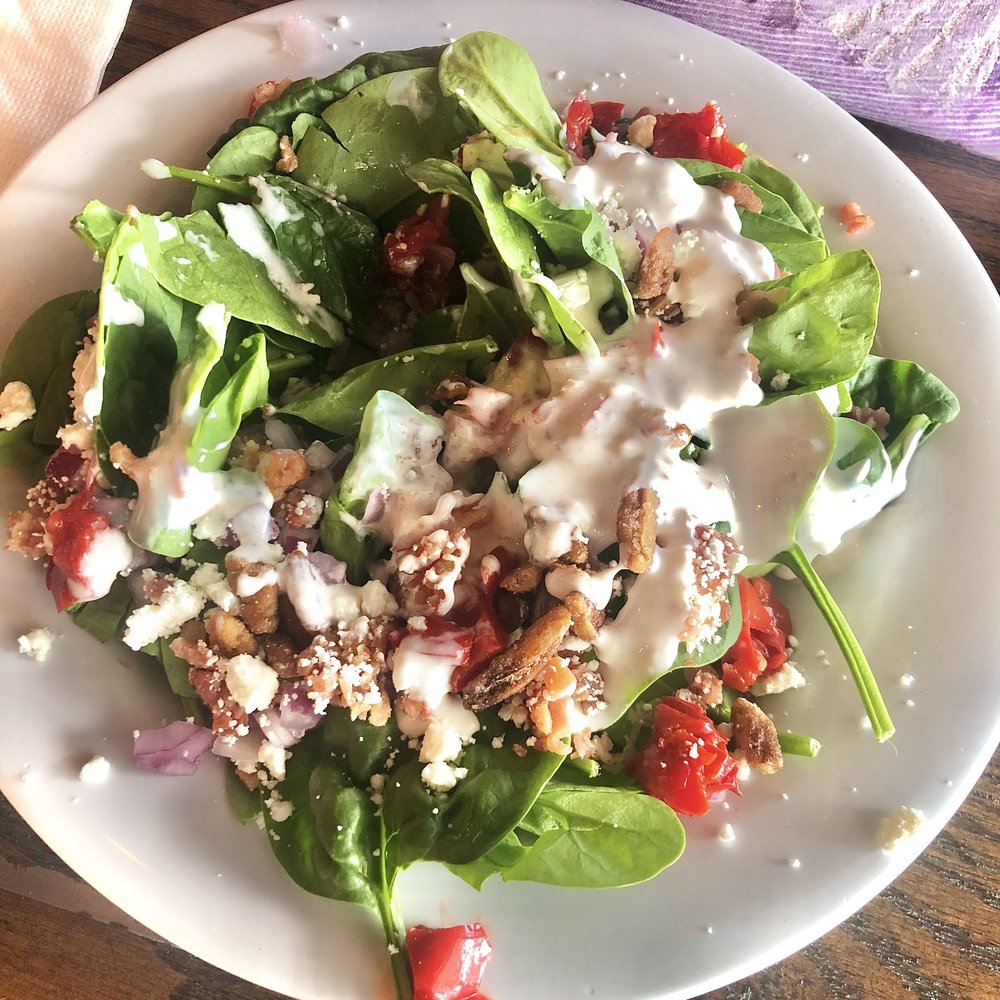Brienzo's Pizza + Bar - Spinach and goat cheese salad. - Pizza Near Me - Peoria Heights, Illinois Brienzo's Pizza + Bar - Spinach and goat cheese salad. - Pizza Near Me - Peoria Heights, Illinois