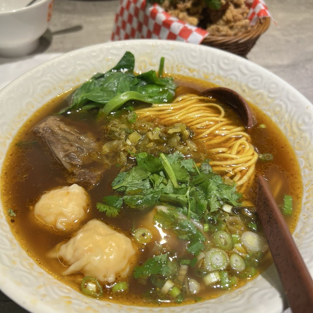 No.1 Beef Noodle House - A5: beef shank and shrimp wonton - Taiwanese Near Me - Burnaby, British Columbia