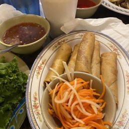 Fried Egg Roll and Thai tea Fried Egg Roll and Thai tea