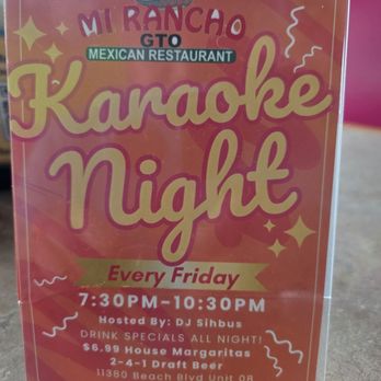 Mi Rancho GTO - Karaoke Pronto! - Mexican Near Me - Jacksonville, Florida