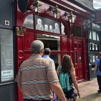 Panda & Sons - The front door says Barber shop - Cocktail Bars Near Me - Edinburgh, EDH Panda & Sons - The front door says Barber shop - Cocktail Bars Near Me - Edinburgh, EDH