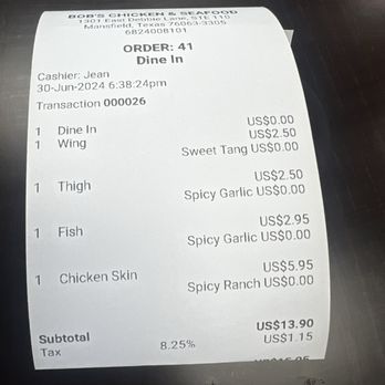 Bob's Chicken and Seafood - Seafood Near Me - Mansfield, Texas