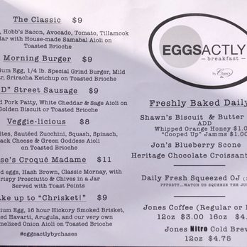 Eggsactly - Menu. October 2020. - Breakfast & Brunch Near Me - La Verne, California Eggsactly - Menu. October 2020. - Breakfast & Brunch Near Me - La Verne, California