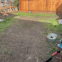 Before turf install. Before turf install.