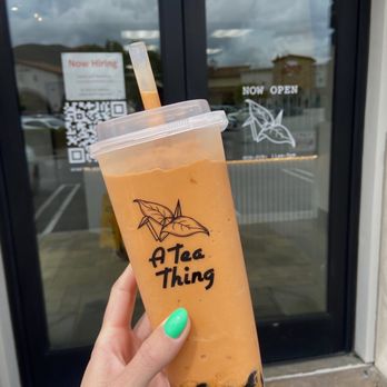 A Tea Thing - Tornado Thai tea with boba - Coffee & Tea Near Me - Thousand Oaks, California