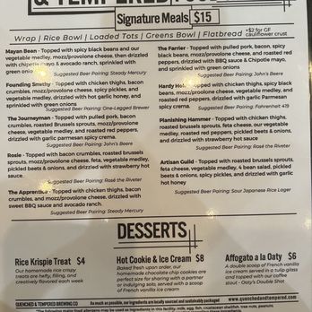 Quenched & Tempered Brewery - Menu - Breweries Near Me - Toledo, Ohio