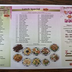 Wok & Roll - Lunch/Combo menu