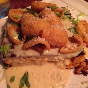 Nosh Kitchen Bar - Grilled mac and cheese with Fritos and scallions - Sandwiches Near Me - Portland, Maine Nosh Kitchen Bar - Grilled mac and cheese with Fritos and scallions - Sandwiches Near Me - Portland, Maine