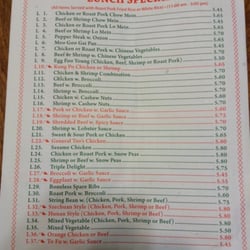 China Garden - Menu page 3 Lunch Specials