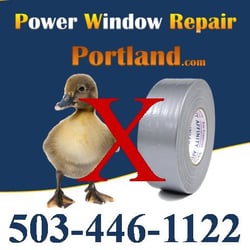 Power Window Repair - Portland - No Duck Tape