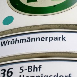 Wröhmännerpark - Bushaltestelle dort.