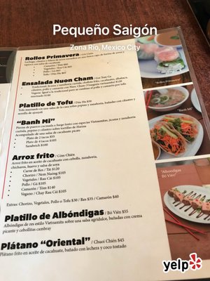 Menu photo 2 Pequeño Saigón México, D.F., DIF