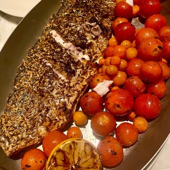 Wally's - Amazing sea bass, with not-so-amazing volume of tomatoes - New American Near Me - Santa Monica, California Wally's - Amazing sea bass, with not-so-amazing volume of tomatoes - New American Near Me - Santa Monica, California