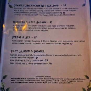 Enchanted Forest - Menu entrees - Salad Near Me - Placerville, California