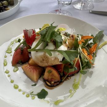 Gala - Peach burrata - Spanish Near Me - Santa Barbara, California
