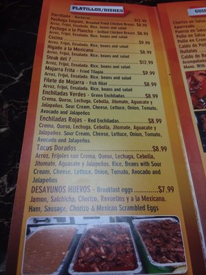Menu photo 4 Fonda my Tlapehuala Bonham, TX