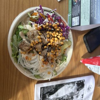 Soul N' Vinegar - Tofu bowl with vermicelli noodles and peanut sauce - Salad Near Me - Richmond, Virginia Soul N' Vinegar - Tofu bowl with vermicelli noodles and peanut sauce - Salad Near Me - Richmond, Virginia