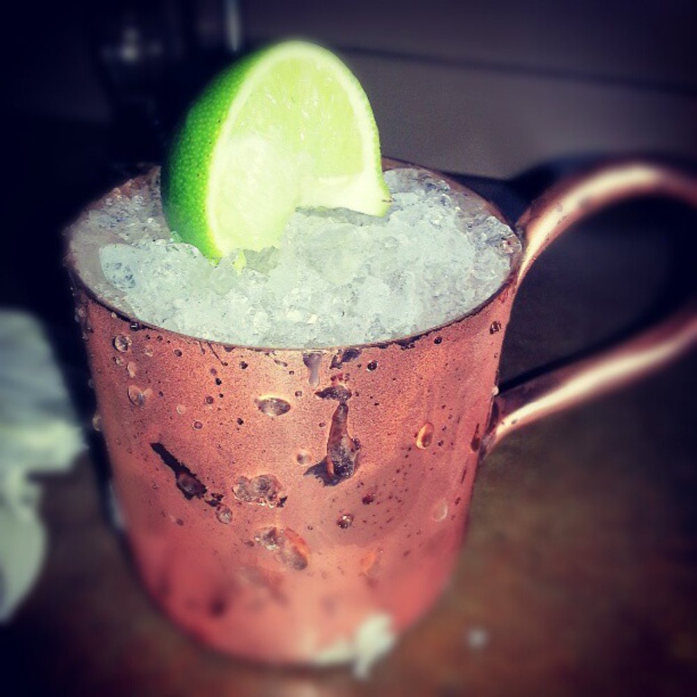The Crunkleton - moscow mule in a copper mug - old school style. - Cocktail Bars Near Me - Chapel Hill, North Carolina The Crunkleton - moscow mule in a copper mug - old school style. - Cocktail Bars Near Me - Chapel Hill, North Carolina