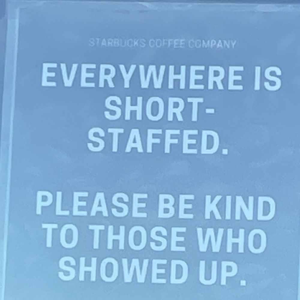 Starbucks - Love this sign on the drive-thru window - Coffee & Tea Near Me - Overland Park, Kansas Starbucks - Love this sign on the drive-thru window - Coffee & Tea Near Me - Overland Park, Kansas
