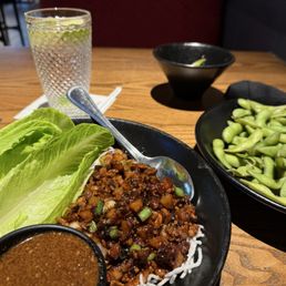 Chang's Chicken Lettuce Wraps & Edamame Chang's Chicken Lettuce Wraps & Edamame