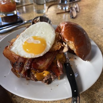Saint Lawrence Gridiron - Hang over burger - New American Near Me - Boise, Idaho