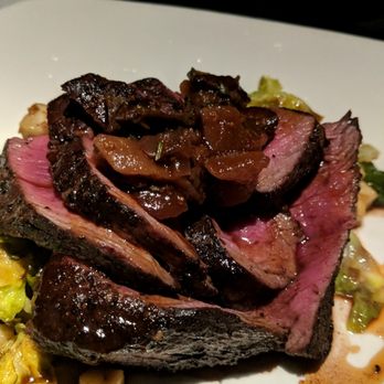 Canoe - Wood Grilled New York Strip, very yummy and great texture - New American Near Me - Atlanta, Georgia