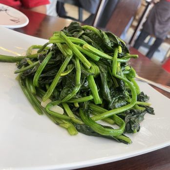 Ju Feng Yuan Dumpling Cafe - Sauteed Spinach with Garlic - Chinese Near Me - Poway, California