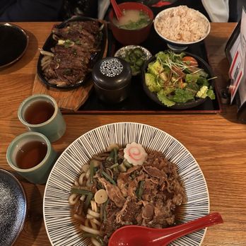 Nippon Cha - Steak set and beef udon - Japanese Near Me - Bayside, New York