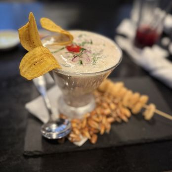 Limo Peruvian Eatery - Leche de Tigre Cocktail - Peruvian Near Me - Nashville, Tennessee