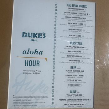Duke's Beach House - Happy hour menu - Breakfast & Brunch Near Me - Lahaina, Hawaii Duke's Beach House - Happy hour menu - Breakfast & Brunch Near Me - Lahaina, Hawaii