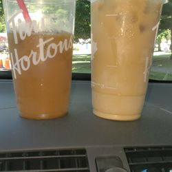 Left is one half & half, the right is one heavy cream they like to tell me is half & half