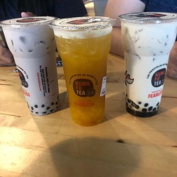 Kung Fu Tea - TARO MILK/ MILK WINTER MELON GREEN TEA/ MANGO GREEN TEA - Coffee & Tea Near Me - Houston, Texas Kung Fu Tea - TARO MILK/ MILK WINTER MELON GREEN TEA/ MANGO GREEN TEA - Coffee & Tea Near Me - Houston, Texas
