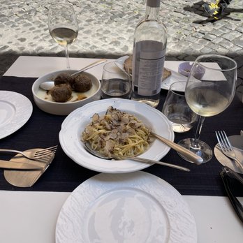 La Pace del Palato - Truffle fettuccini and meatballs - Italian Near Me - Rome, RM