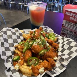 Mosh Pit Fries x buffalo chicken bites Mosh Pit Fries x buffalo chicken bites