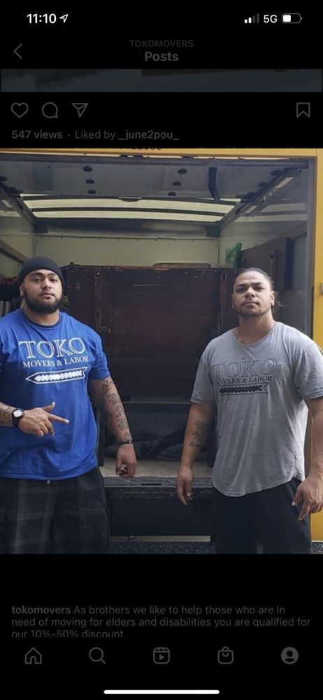 TOKOMOVERS & LABOR LLC
