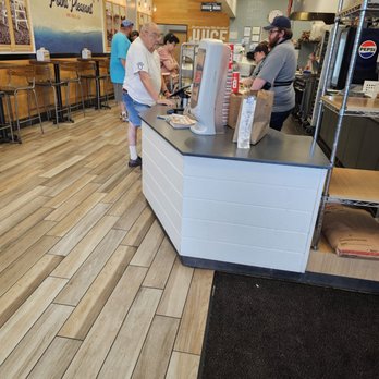 Jersey Mike's Subs - Not as busy sunday evening as they usually are; smaller crew as well. - Fast Food Near Me - Gettysburg, Pennsylvania Jersey Mike's Subs - Not as busy sunday evening as they usually are; smaller crew as well. - Fast Food Near Me - Gettysburg, Pennsylvania